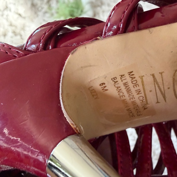 Elegant burgundy INC International Concepts Burgundy see through going out red S - Picture 8 of 8